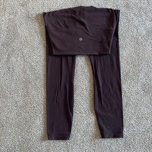 Dark plum/grey LuLu Align leggings